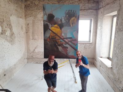 Mostra d'arte — F. Lauretta e A. Ozmaei
