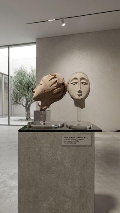 supporto in plexiglas per scultura
